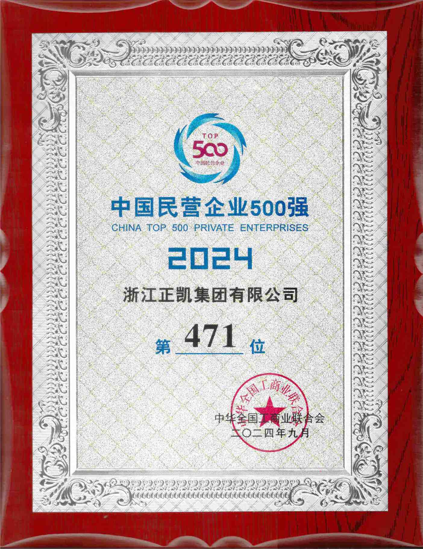 2024年中國民營企業500強